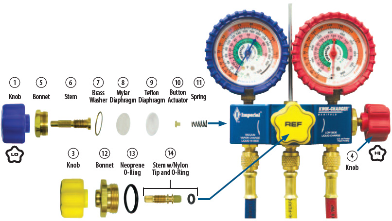 Service Manifolds Parts Illustrations 4