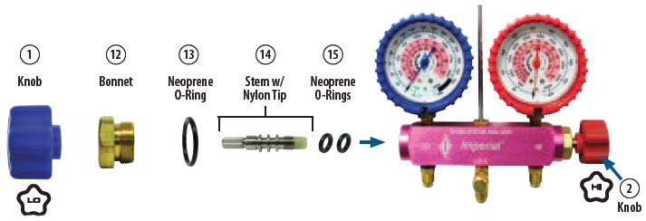 Service Manifolds Parts Illustrations 5