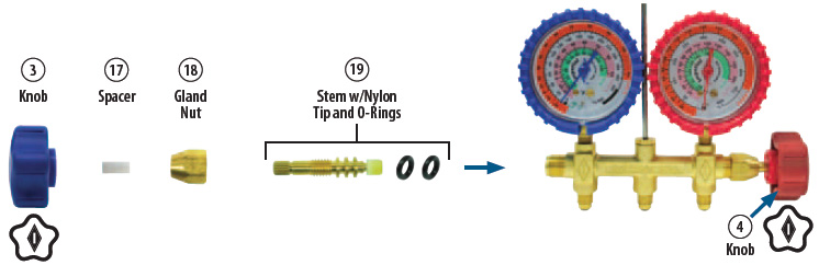 Service Manifolds Parts Illustrations 6